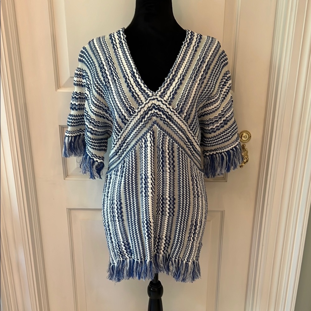 Blue and White Tunic